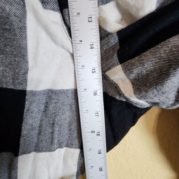 Old Navy‎ Flannel Jogger Lounge Pants Adult black 3XL Plaid Drawstring Elastic - Picture 5 of 11